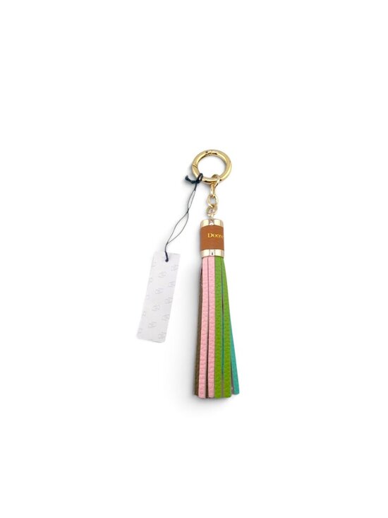 Dooney & Bourke Handbags - D&B Pebbled Leather Multi-colored Sammi Tassel Purse Charm